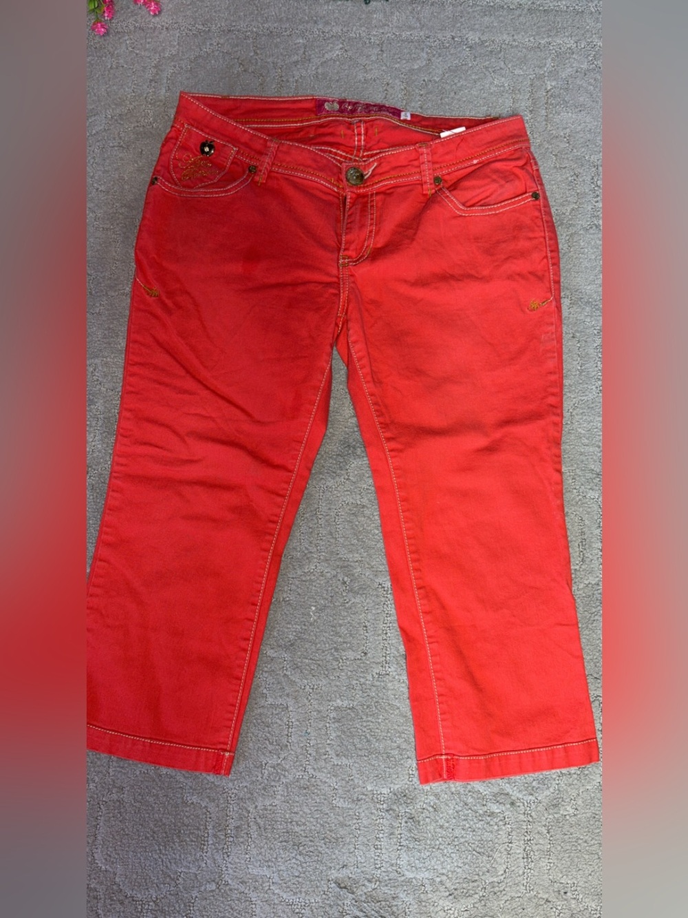 Apple Bottoms Coral Jean Capris